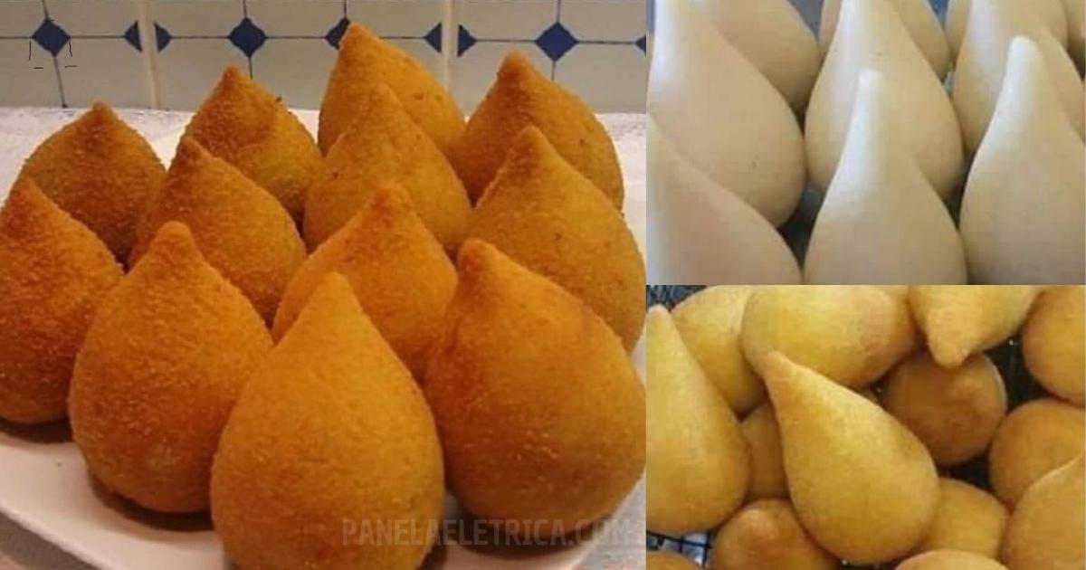 Massa de coxinha que derrete na boca