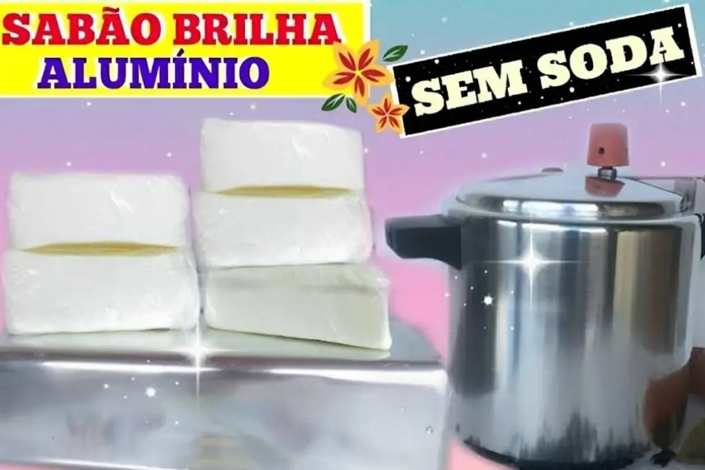 Sabão para dar brilho em alumínio, e deixar suas panelas e formas brilhando como novas