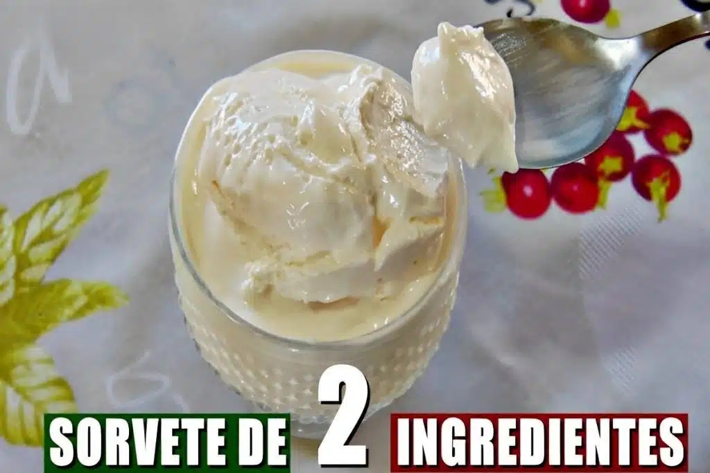 Sorvete caseiro com apenas 2 ingredientes, a sobremesa perfeita para os dias de verão